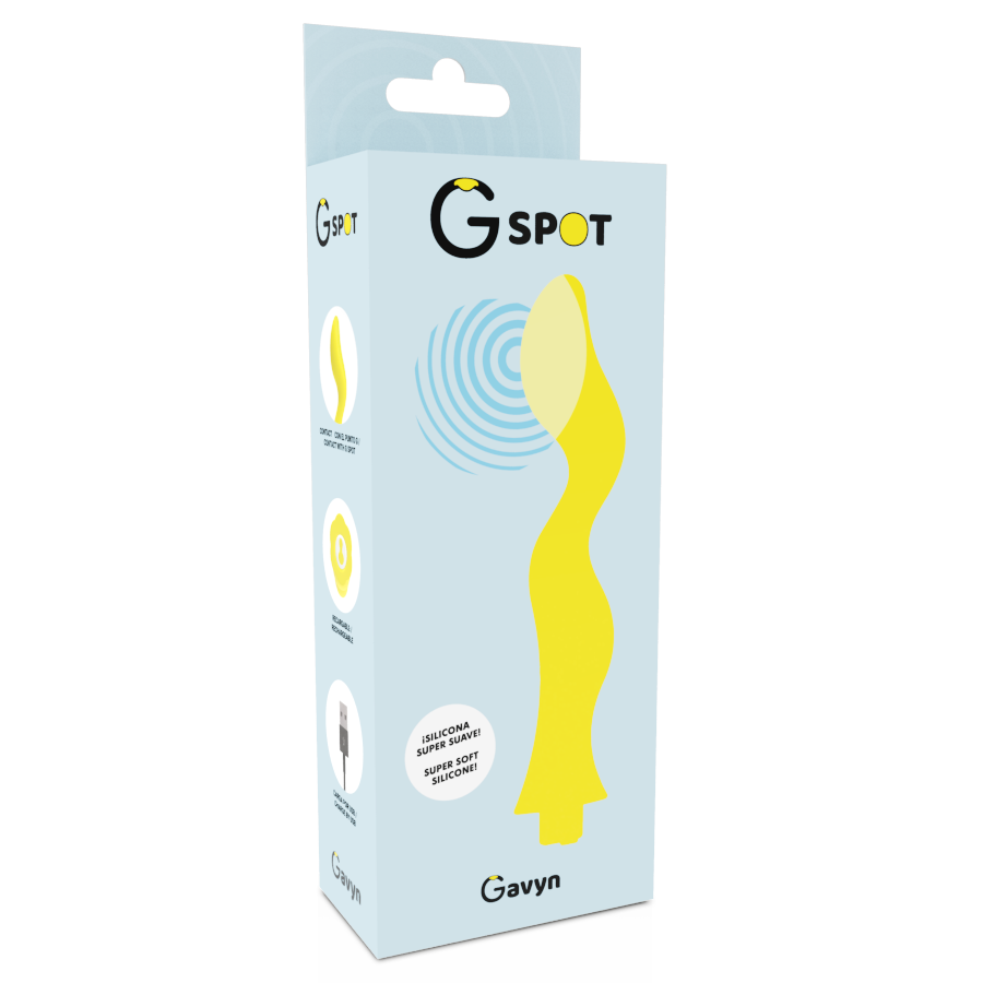 G-SPOT Gavyn Vibrador Punto G Amarillo – Diseño Ergonómico Con Estimulación Profunda