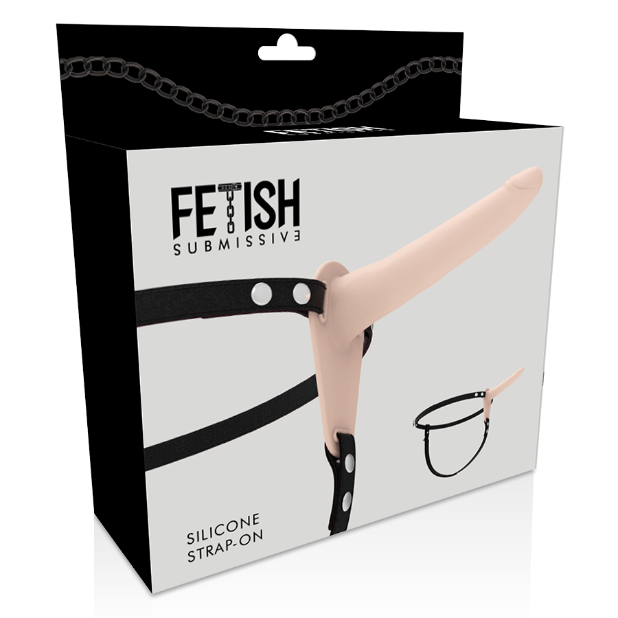 FETISH SUBMISSIVE HARNESS - SILICONA FLESH 15 CM-FETISH SUBMISSIVE HARNESS-Noxtic