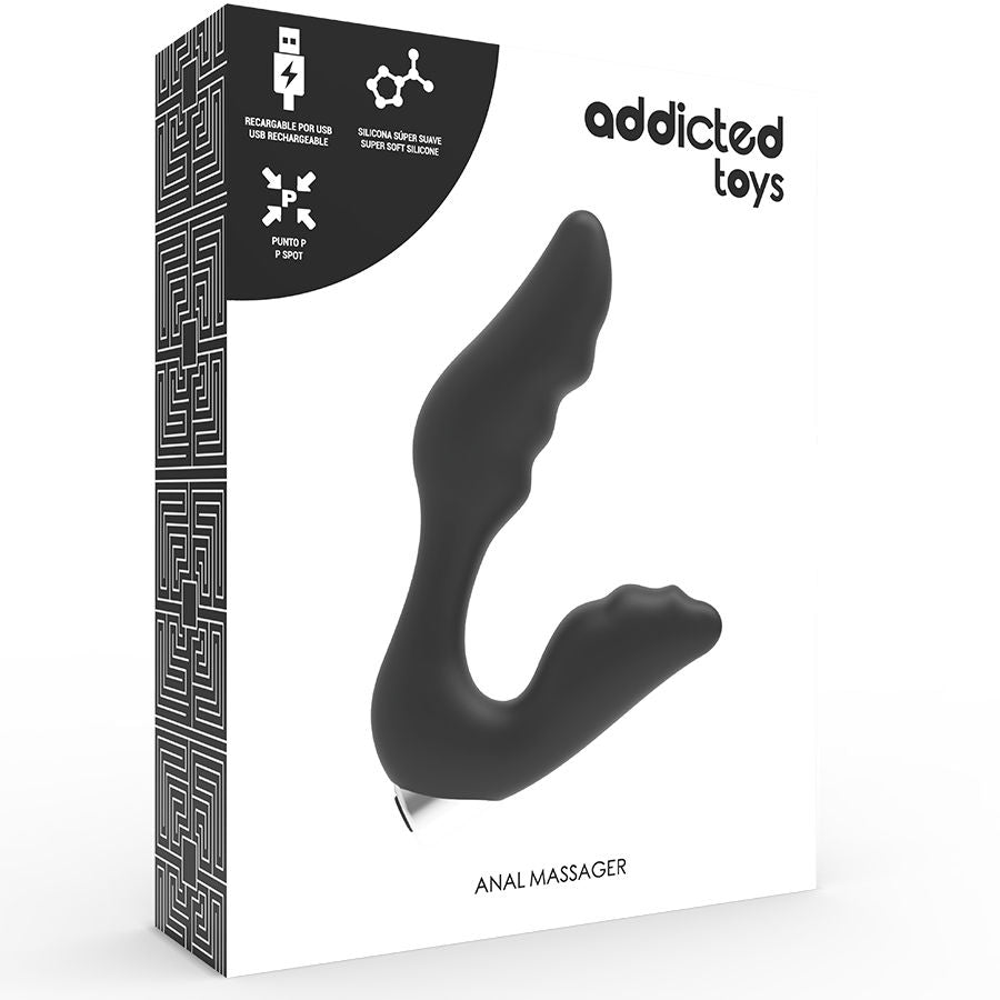 Comprar ADDICTED TOYS Vibrador Prostático Recargable Model 6 Negro – Diseño Elegante Para Placer Intenso-Noxtic