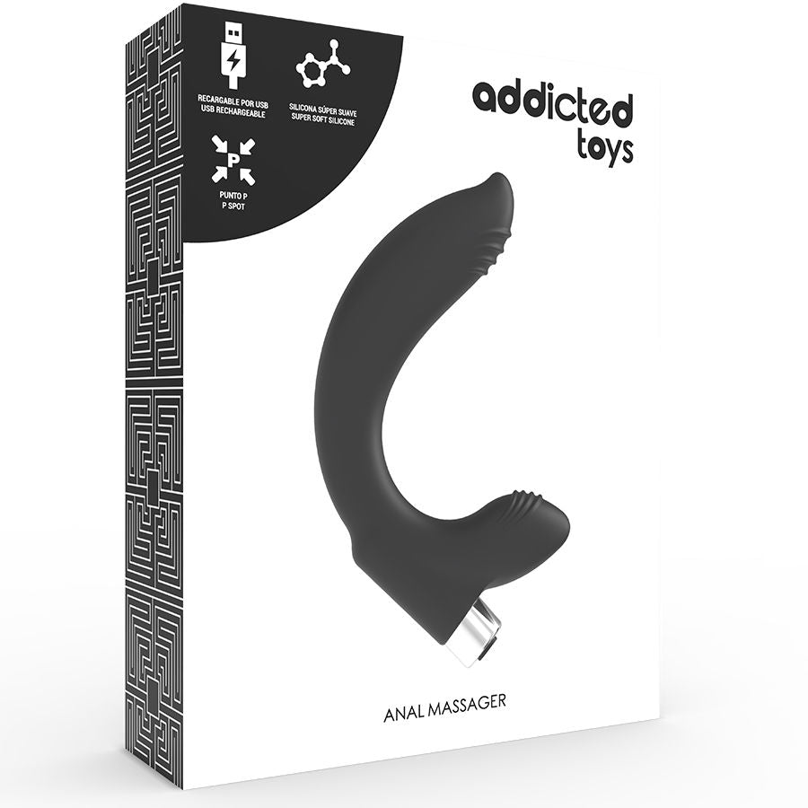 Comprar ADDICTED TOYS Vibrador Prostático Recargable Model 7 Negro – Diseño Moderno Para Exploración Confiable-Noxtic