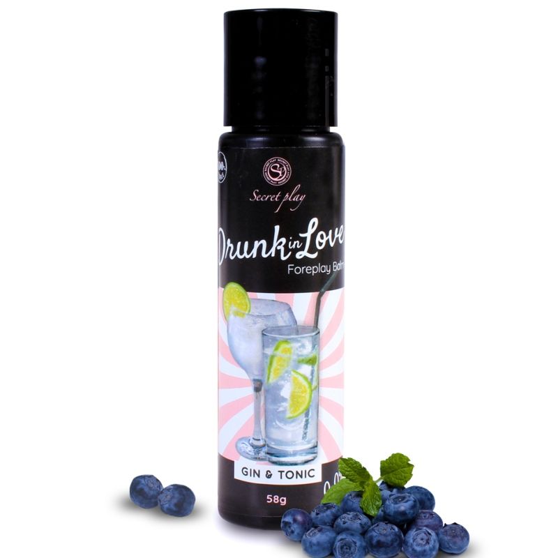 Comprar SECRETPLAY Lubricante Drunk In Love Gin Tonic 60 ML – 100 Por Ciento Comestible Sin Alcohol Para Placer Intimo-Noxtic