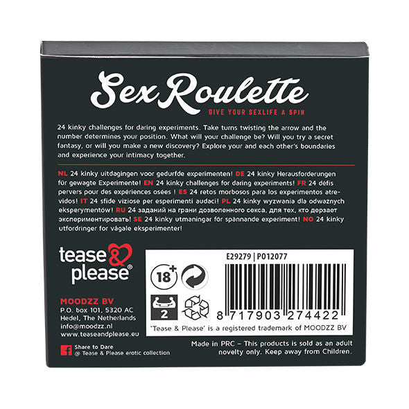 Comprar Tease and Please Juego de Ruleta – Desafíos Eróticos Para Encender la Pasión-Noxtic