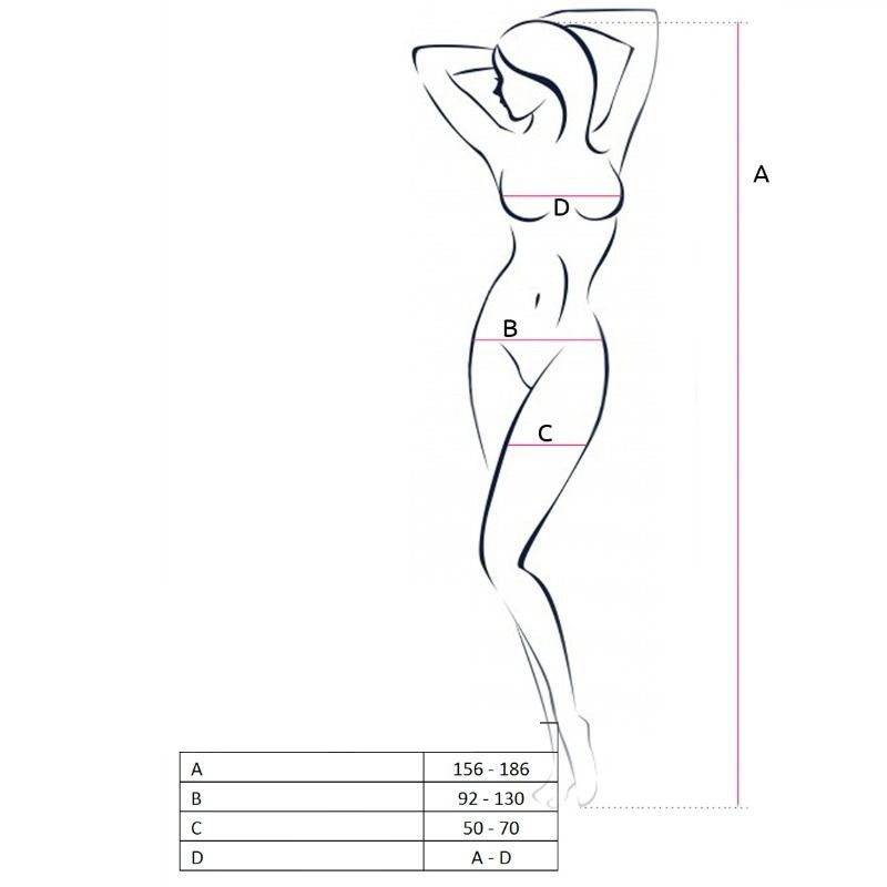 Comprar PASSION Cuerpo En Red BS055 Negro Talla Única – Diseño Sexy Con Abertura Para Mayor Comodidad-Noxtic