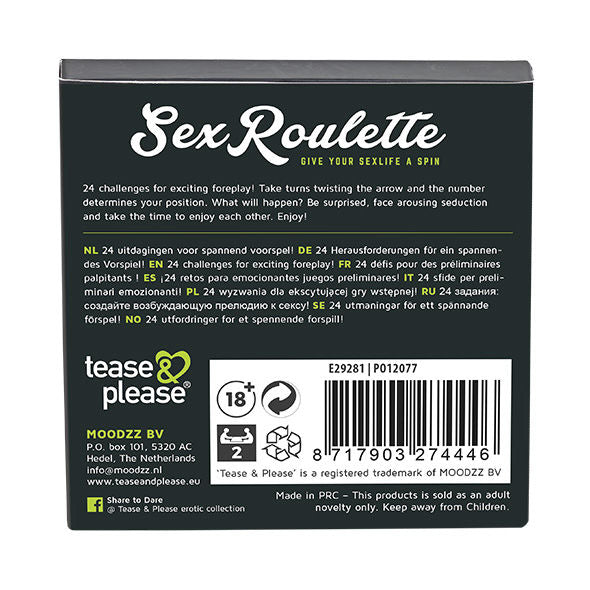 Comprar Tease and Please Juego de Ruleta – Desafíos Eróticos Para Encender la Pasión-Noxtic