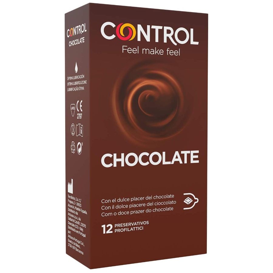 Comprar CONTROL Preservativos Sabor Chocolate 12 Unidades – Lubricados Para Momentos De Intimidad Deliciosos-PRESERVATIVOS-Noxtic