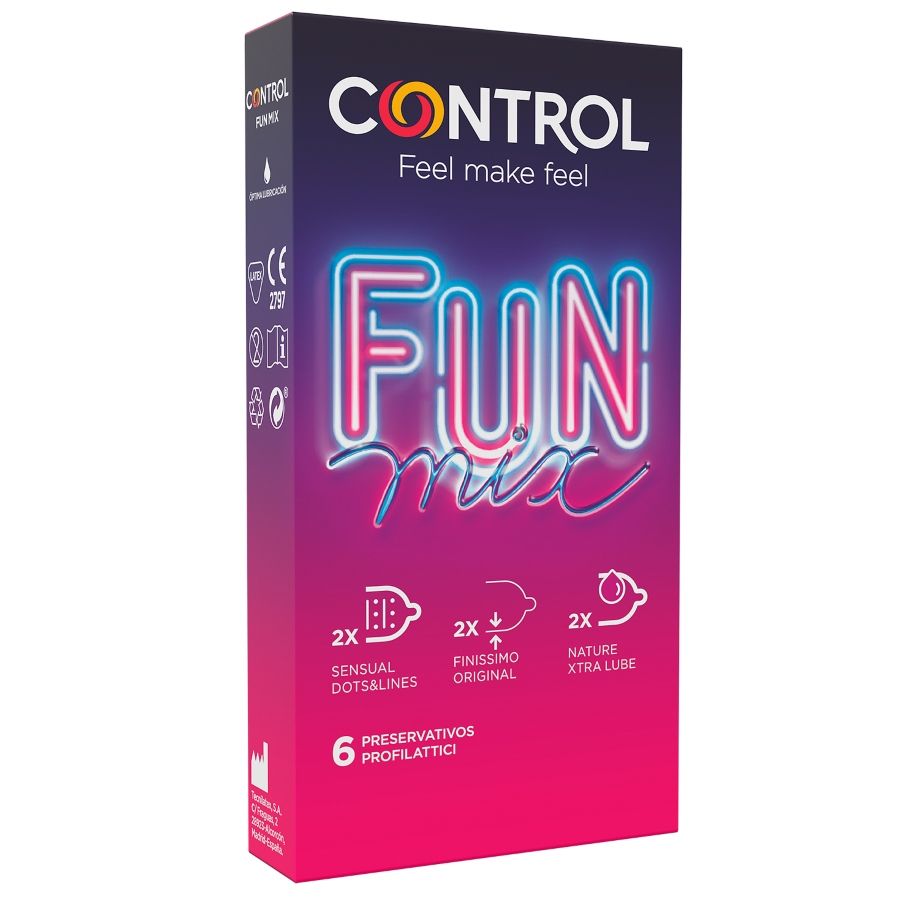 Comprar CONTROL Feel Fun Mix 6 Uds – Preservativos Para Nuevas Sensaciones Con Estilo-PRESERVATIVOS-Noxtic