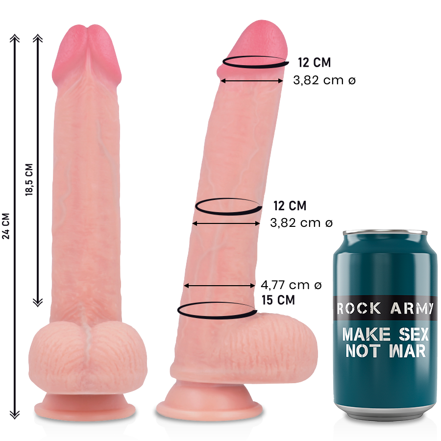 Comprar ROCKARMY Kingcobra Dildo Realista – Silicona Líquida Para Experiencia Sensorial Única-Noxtic