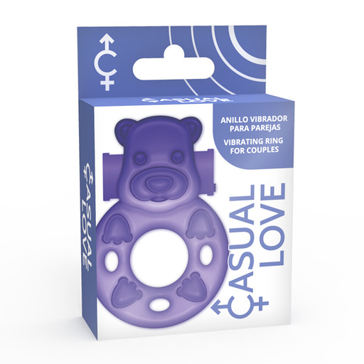Comprar Casual Love Anillo Vibrador Conejito Lila – Estimulador Flexible Para Aumentar el Placer-Noxtic