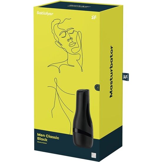 Satisfyer Men Classic Masturbator Nero – Design elegante per un'esperienza di piacere unica