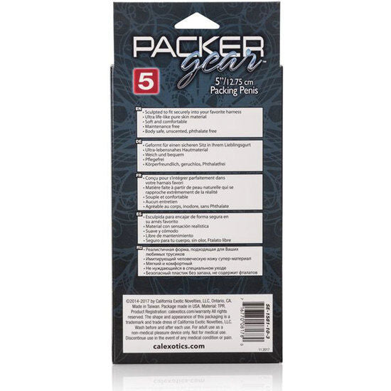 Comprar CALEXOTICS Packing Pene Realista 14.5 cm Marrón – Diseño Suave Para Un Ajuste Cómodo-Noxtic