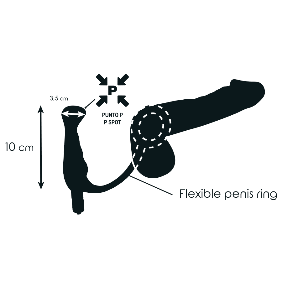 Comprar ADDICTED TOYS Vibrador Prostático Negro 10 Cm – Masajeador Ergonómico Para Placer Masculino-Noxtic