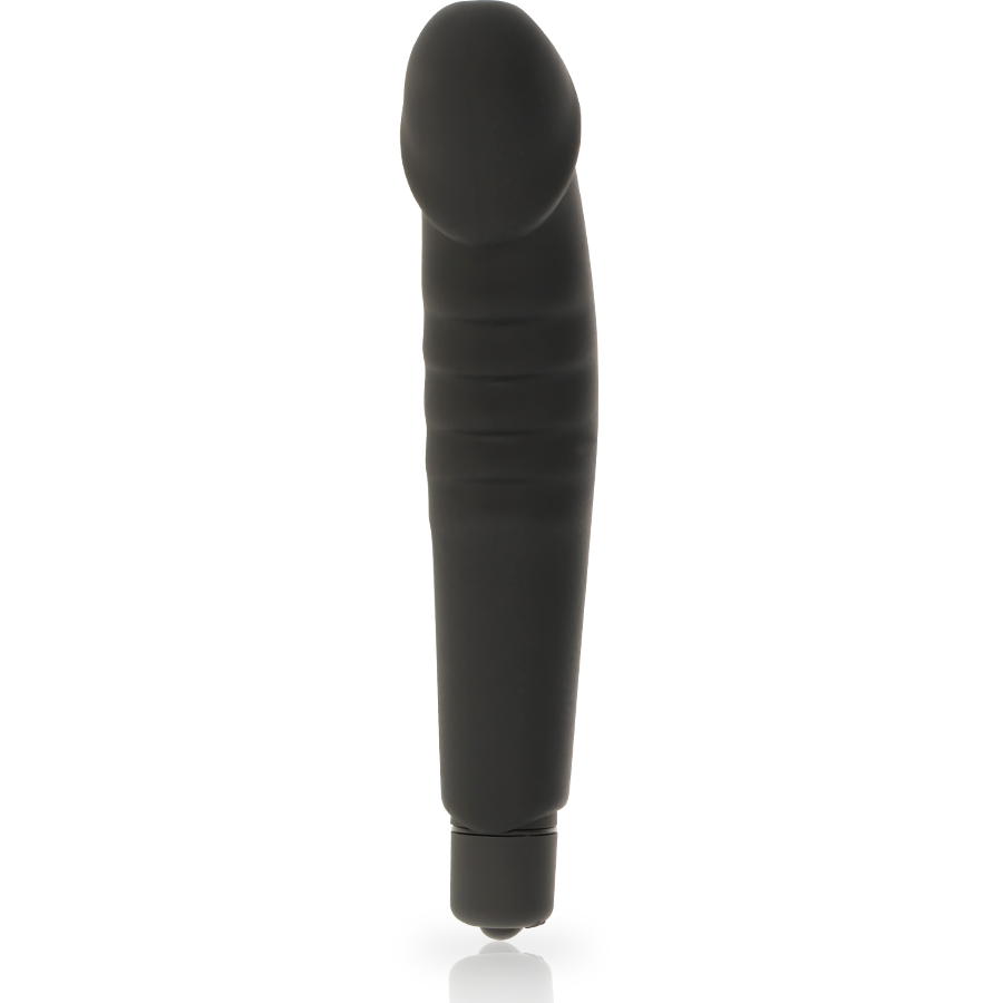 DOLCE VITA - REALISTIC PLEASURE VIBRADOR SILICONA NEGRO