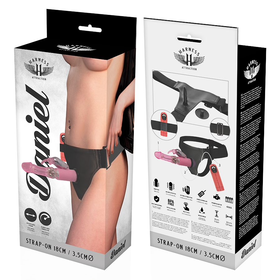 Comprar Harness Attraction Arnés Daniel – Arnés Con Vibración Y Rotación Para Placer Inclusivo-Noxtic