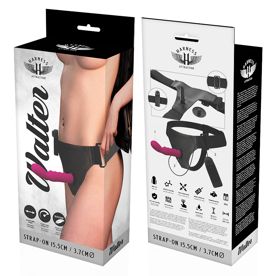 Comprar Harness Attraction Arnés Walter Con Vibración – Diseño Ergonómico Para Una Experiencia Única De Placer-Noxtic