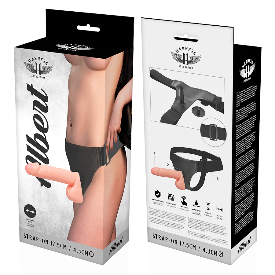 Comprar Harness Attraction Arnés Albert Realistic 17.5 Cm – Diseño Elegante Para Placer Inclusivo-Noxtic