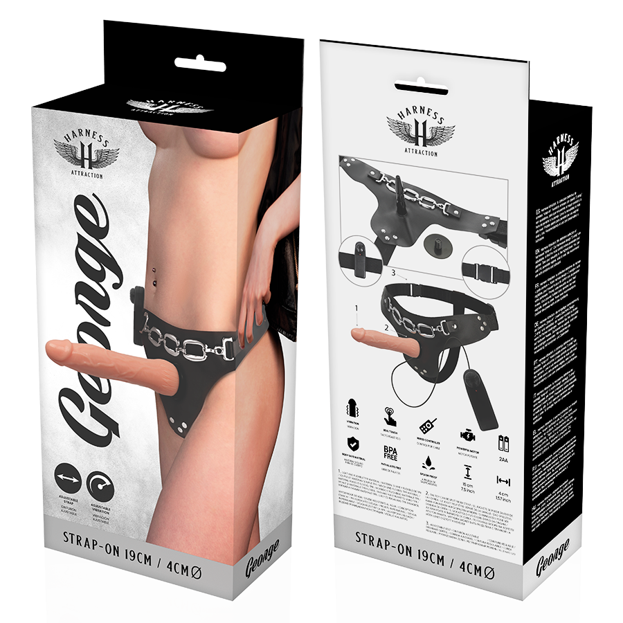 Comprar Harness Attraction Arnés George Vibrador 19 cm – Diseño Realístico Para Placer Versátil-Noxtic