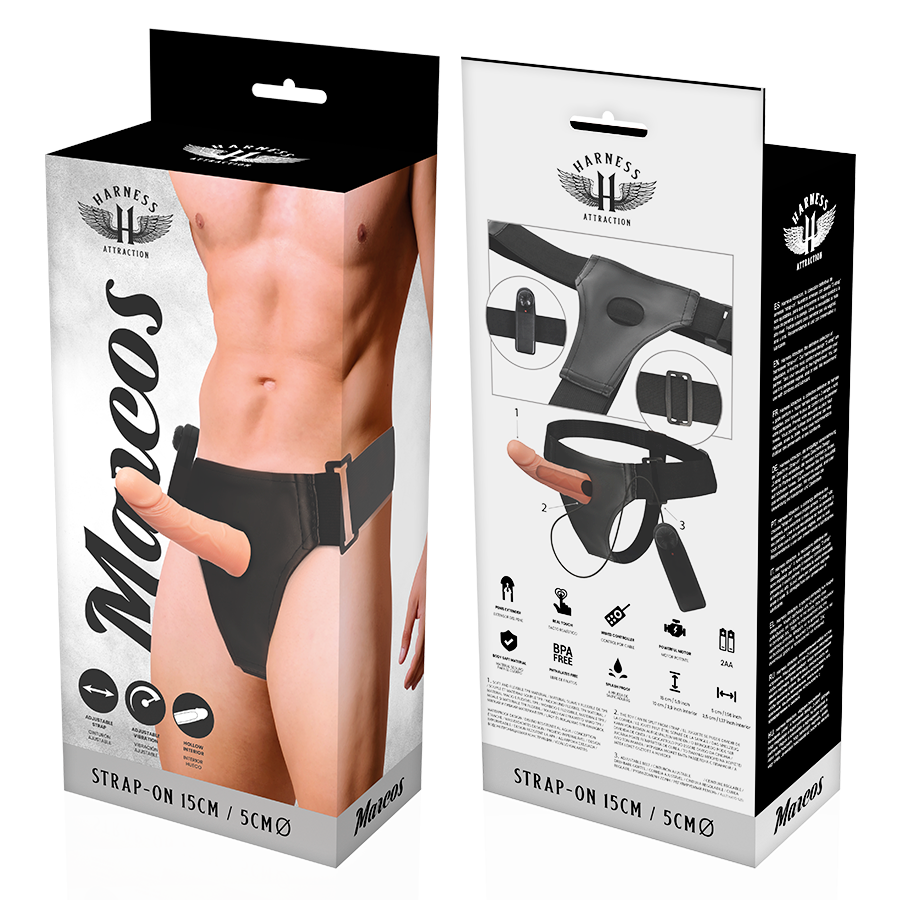 Comprar Harness Attraction Arnés Hueco Marcos Con Vibrador – Diseño Ergonómico Para Potenciar Tu Placer-Noxtic