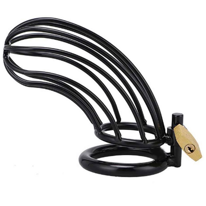 Comprar METAL HARD Jaula Anillo Castidad Bird Negro – Diseño Moderno Para Exploración Sensual-Noxtic
