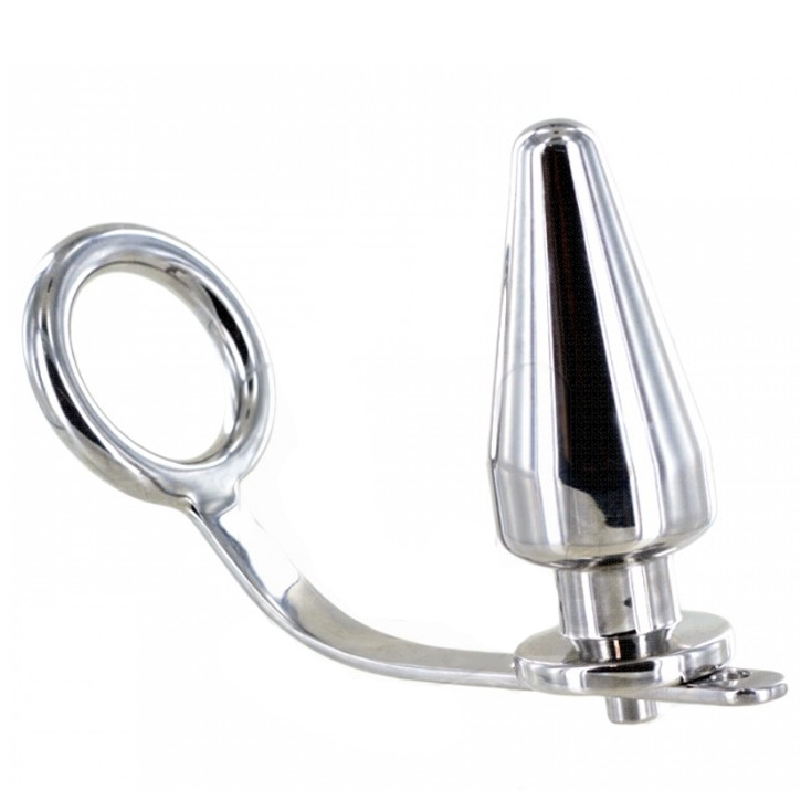 Comprar METAL HARD Anillo Acero Con Plug – Diseño Elegante Para Experiencias Únicas-Noxtic