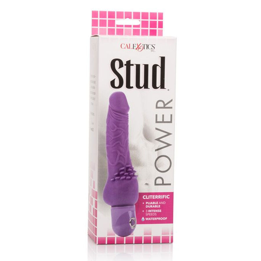 Comprar CALEXOTICS Power Stud Cliterrific Vibrador Lila – Diseño Ergonómico Para Estimulación Única-Noxtic