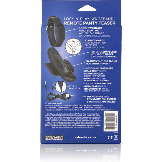 Comprar CALEXOTICS Panty Teaser Bala Con Pulsera De Control – Juguete Erótico Discreto Con Diseño Elegante-Noxtic