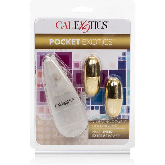 Comprar CALEXOTICS Balas Vibradoras Doradas Duo Gold – Diseño Elegante Para Placer Versátil-Noxtic