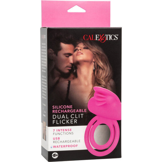 Comprar Calexotics Doble Clítoris Flicker Enhancer – Anillo Vibrador De Silicona Con 7 Funciones De Vibración-Noxtic