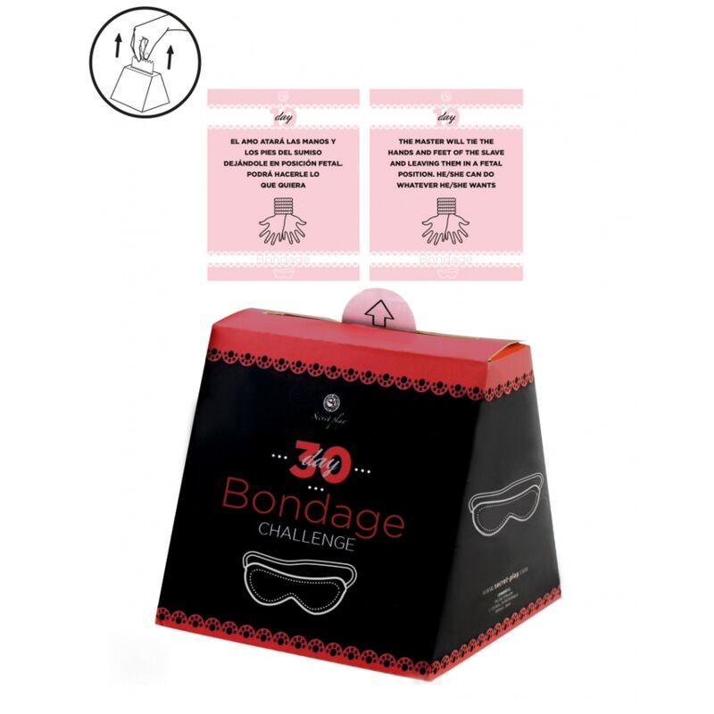 Comprar SECRETPLAY Reto 30 Días De Bondage – Juego De Cartas Para Aumentar La Intimidad Y Diversión En Pareja-Noxtic