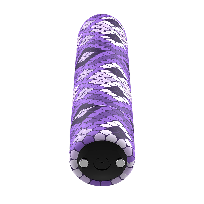 Proiettili personalizzati ricaricabili Purple Snake Bullet – Design ergonomico con 10 intensità di piacere