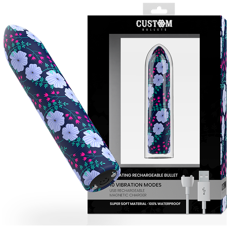 Comprar Custom Bullets Bala Recargable Spring – Vibrador Con 10 Intensidades Para Experiencia Única De Placer-Noxtic