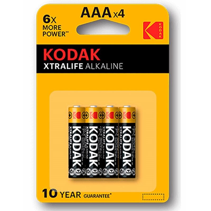 Comprar KODAK Xtralife Pila Alcalina AAA LR03 Blister 4 Unidades – Energía Duradera Para Dispositivos Electrónicos-Noxtic