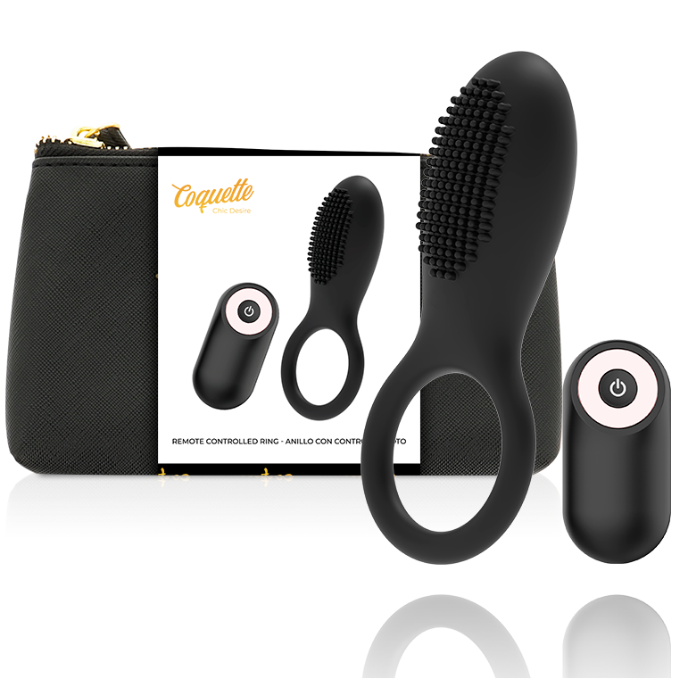 Comprar COQUETTE Chic Desire – Anillo Vibrador Recargable Con Control Remoto Elegante-Noxtic