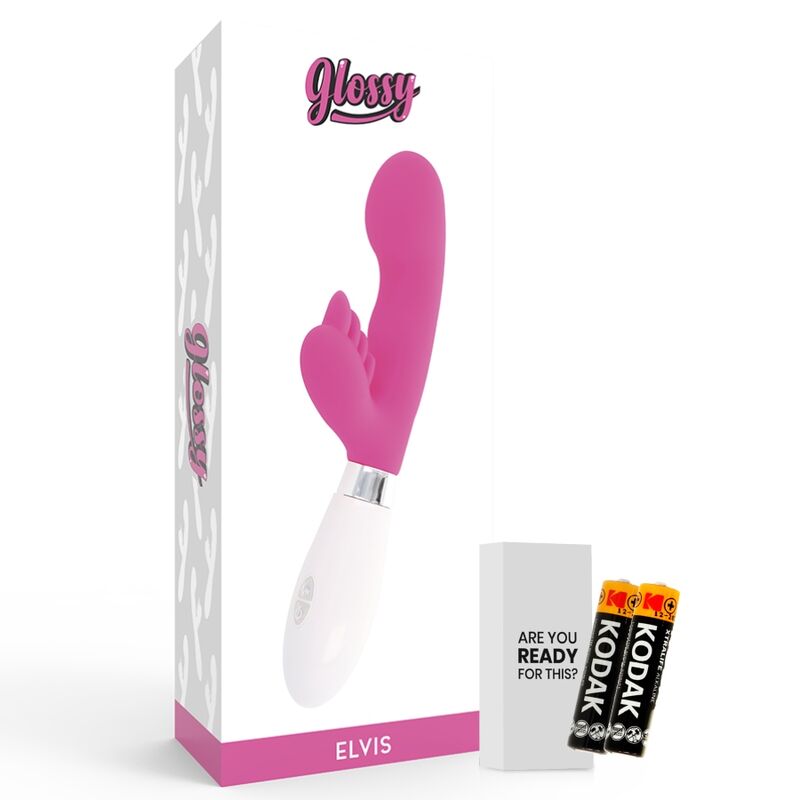 Comprar GLOSSY Rabbit Elvis Rosa – Juguete Erótico Con Diseño Ergonómico Y 10 Funciones De Vibración-Noxtic