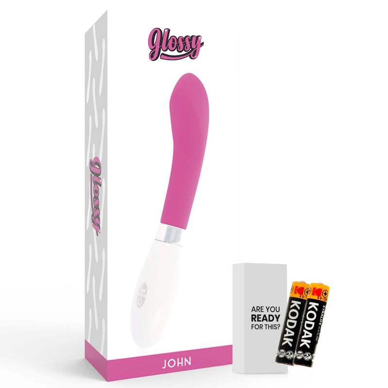 Comprar GLOSSY John Vibrador Rosa – Diseño Curvado Para Experiencia Sensorial Única-Noxtic