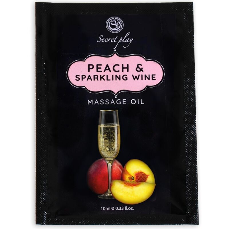 Comprar SECRETPLAY Monodosis Aceite De Masaje Melocotón Y Cava 10 Ml – Aceite Suave Para Experiencias Sensoriales Placenteras-Noxtic