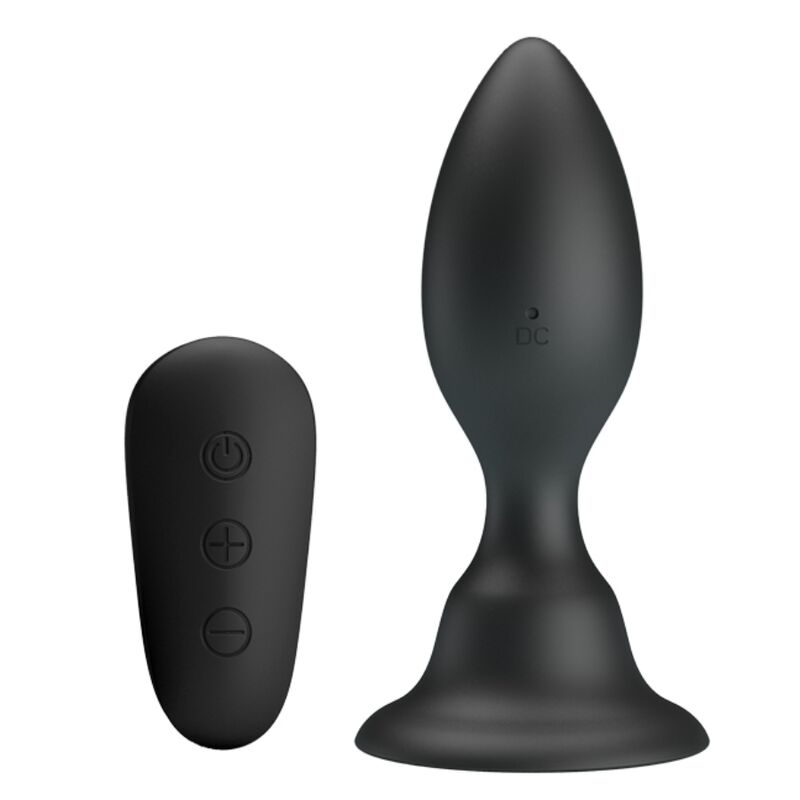 Comprar MR PLAY Plug Anal Con Vibración Negro – Diseño Ergonómico Con 12 Modos De Estimulación-Noxtic
