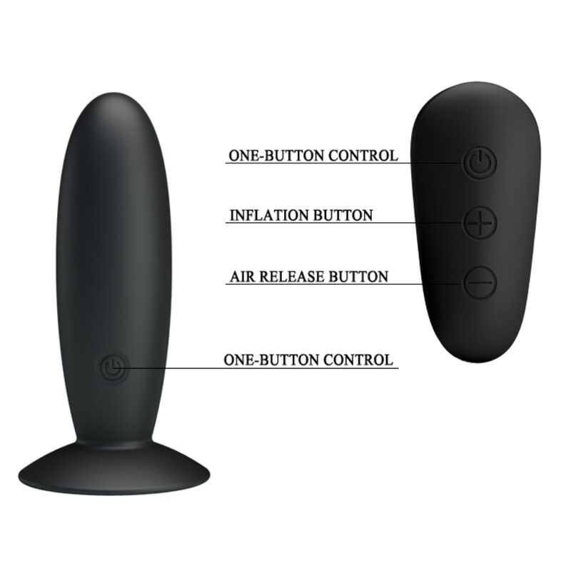Comprar MR PLAY Plug Anal Vibrante Negro – 12 Modos De Vibración Con Resistencia Al Agua-Noxtic