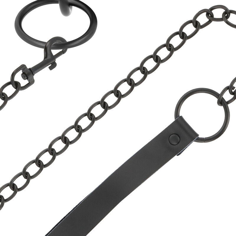 Comprar DARKNESS Collar Con Cadena Negro – Diseño Elegante Para Explorar Tu Estilo Y Libertad Sensual-Noxtic