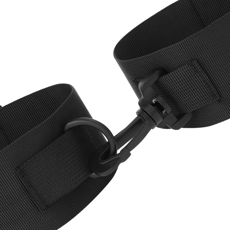 Comprar DARKNESS Esposas Para Tobillos Nylon Negro – Accesorio Elegante Para Juegos De Sensaciones Seguras-Noxtic