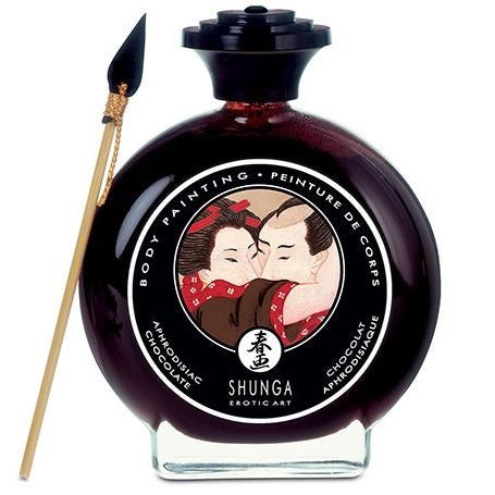 Comprar SHUNGA Pintura Corporal De Chocolate – Delicioso Chocolate Líquido Con Pincel Creativo Para Momentos Especiales-Noxtic