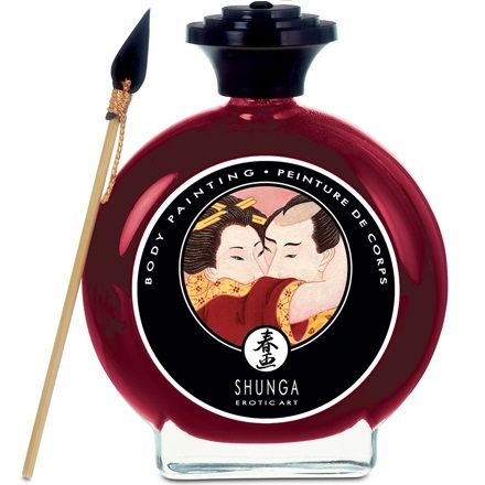 Comprar SHUNGA Pintura Corporal Fresas Y Cava – Comestible Para Momentos Divertidos Y Sensuales-Noxtic
