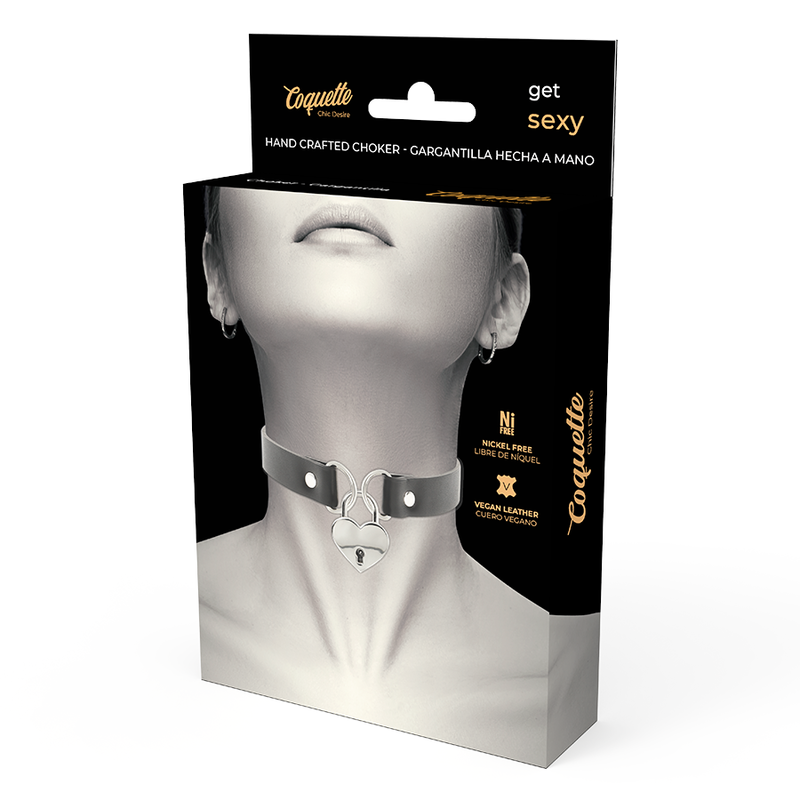 Comprar COQUETTE Chic Desire – Collar De Cuero Vegano Con Diseño Elegante Y Accesorio Exclusivo-Noxtic
