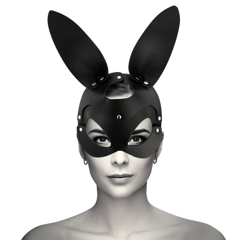 Comprar Coquette Chic Desire Máscara Cuero Vegano – Diseño Elegante Con Orejas De Conejo Para Estilo Único-Noxtic