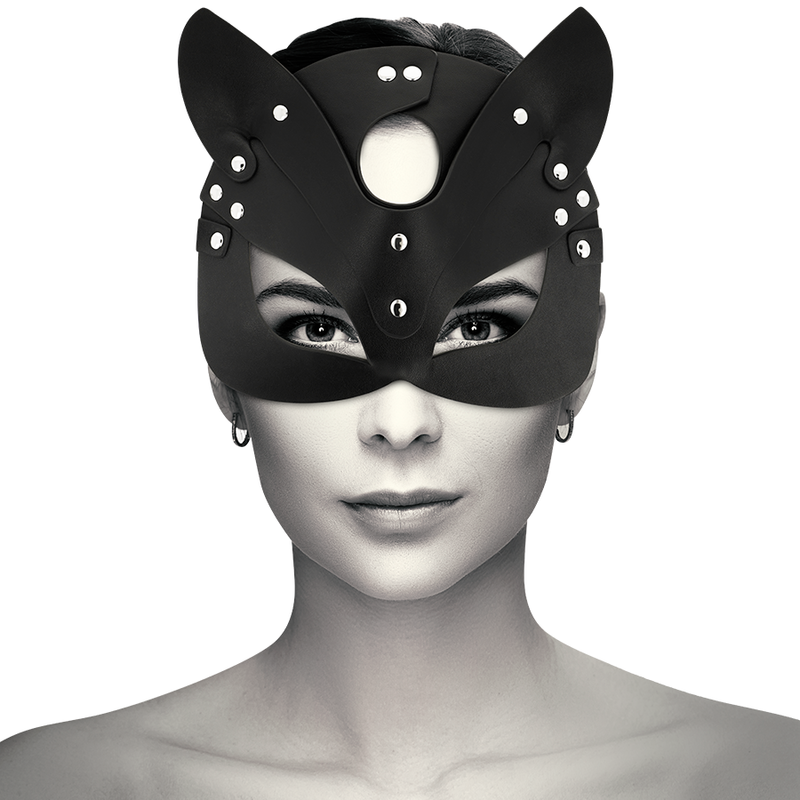 Comprar COQUETTE Chic Desire – Máscara De Cuero Vegano Con Diseño Elegante Y Orejas De Gato-Noxtic