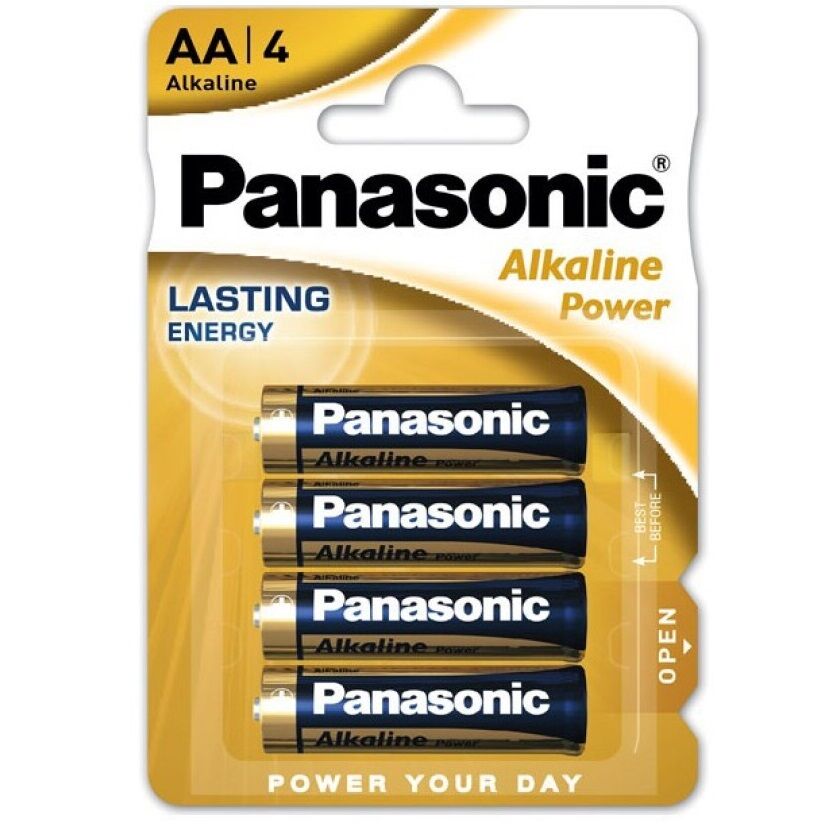 Comprar PANASONIC Pila Alcalina AA LR6 Blister 4 Unidades – Energía Confiable Para Dispositivos Diarios-Noxtic