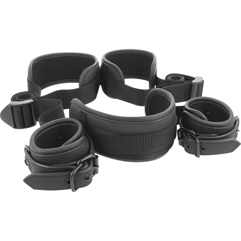 Comprar FETISH SUBMISSIVE Posición Piernas Abiertas – Set De Ataduras Con Forro De Neopreno Para Comodidad Y Estilo-Noxtic
