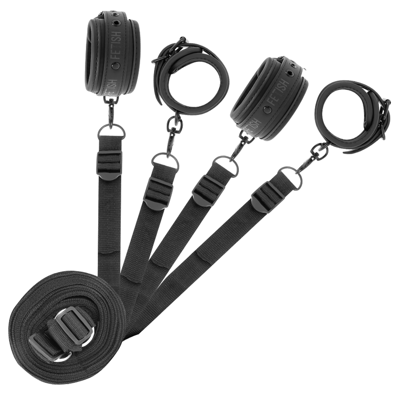 Comprar Fetish Submissive Set De Esposas Y Ataduras – Diseño Seguro Con Forro De Neopreno Para Comodidad Optima-Noxtic