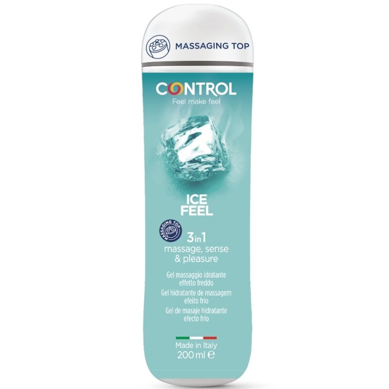 Comprar CONTROL Gel 3 en 1 Ice Feel 200 ml – Lubricante Hidratante Con Efecto Frío Para Mayor Placer-Noxtic