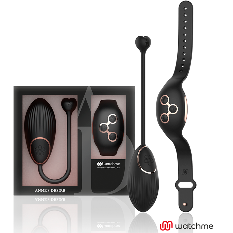 Comprar ANNE'S DESIRE Huevo Control Remoto Negro Gold – Innovador Diseño Con Tecnología Avanzada Para Placer Personalizado-Noxtic