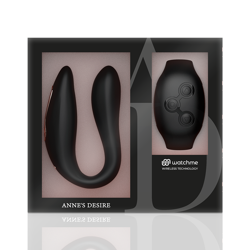 Comprar ANNE'S DESIRE Dual Pleasure Tecnología Watchme Negro – Diseño Ergonómico Con Tecnología Innovadora-Noxtic